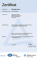 DIN EN ISO 9001 zertifiziert